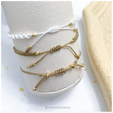 將圖片載入圖庫檢視器 H215 金沙石 Khaki Natural stone with japanese glass beads hand strap set / piece <total 12 colors>