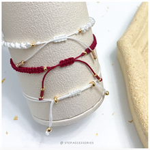 將圖片載入圖庫檢視器 H026 粉紅晶 Pink Natural stone with japanese glass beads hand strap set / piece <total 12 colors>