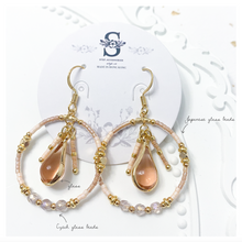 將圖片載入圖庫檢視器 D080-D087 Glass Droplets with Czech glass beads earrings < 8 colors >