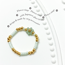 將圖片載入圖庫檢視器 Flower ring with Japanese glass beads <9 colors>