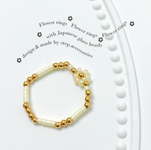 將圖片載入圖庫檢視器 Flower ring with Japanese glass beads <9 colors>
