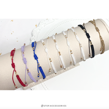 將圖片載入圖庫檢視器 Czech glass beads with Japanese glass beads hand strap < 9 colors >