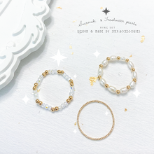 將圖片載入圖庫檢視器 F039 Swarovski ring set with Freshwater pearls