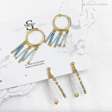 將圖片載入圖庫檢視器 D088-D092set Japanese glass beads earrings set <4 colors>