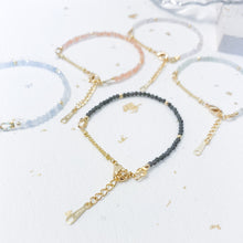 將圖片載入圖庫檢視器 Natural Stone small crystal beads Bracelet <5 colors>