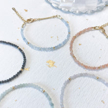 將圖片載入圖庫檢視器 Natural Stone small crystal beads Bracelet <5 colors>
