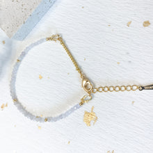 將圖片載入圖庫檢視器 Natural Stone small crystal beads Bracelet <5 colors>