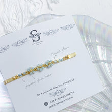 將圖片載入圖庫檢視器 Blue Hair Clips with Japanese Glass bleads < 4 styles >