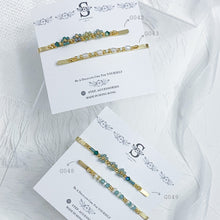 將圖片載入圖庫檢視器 Green Hair Clips with Japanese glass beads <4 styles>