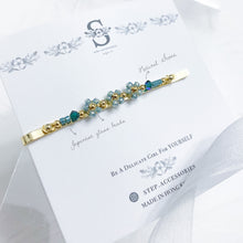 將圖片載入圖庫檢視器 Green Hair Clips with Japanese glass beads <4 styles>