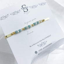 將圖片載入圖庫檢視器 Green Hair Clips with Japanese glass beads <4 styles>