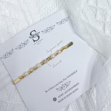 將圖片載入圖庫檢視器 White hair clips with Japanese glass beads < 3 styles >
