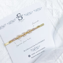 將圖片載入圖庫檢視器 Pink hair clips with Japanese glass beads < 4 styles >