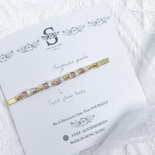 將圖片載入圖庫檢視器 Pink hair clips with Japanese glass beads < 4 styles >