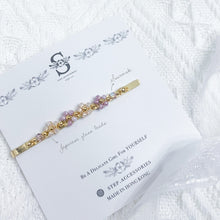 將圖片載入圖庫檢視器 Pink hair clips with Japanese glass beads < 4 styles >