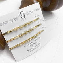 將圖片載入圖庫檢視器 Yellow hair clips with Japanese glass beads < 3 styles >