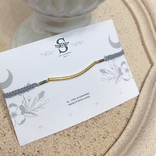 將圖片載入圖庫檢視器 Gold tube & Japanese glass beads hand strap < 2 colors >