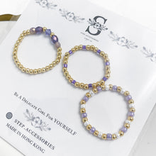 將圖片載入圖庫檢視器 Czech glass beads & Swarovski ring set with Japanese glass beads<5 colors>