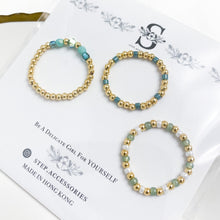 將圖片載入圖庫檢視器 Czech glass beads & Swarovski ring set with Japanese glass beads<5 colors>