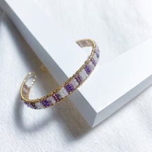 將圖片載入圖庫檢視器 Japanese glass beads bracelet with natural stone <4 colors>