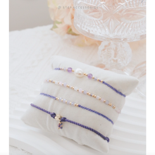 將圖片載入圖庫檢視器 Lavender Hand strap set / piece with Natural stone and glass beads &lt; 4 styles &gt;
