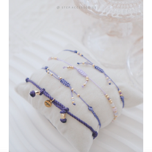 將圖片載入圖庫檢視器 Lavender Hand strap set / piece with Natural stone and glass beads &lt; 4 styles &gt;

