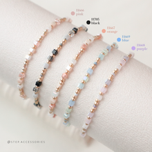 將圖片載入圖庫檢視器 Edge cut glass beads Handstrap with Japanese glass beads &lt;5 colors&gt;
