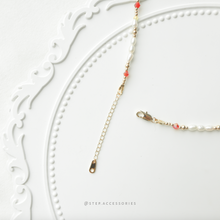 將圖片載入圖庫檢視器 Choker with pearls and glass beads-the woods
