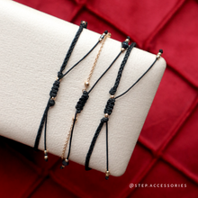 將圖片載入圖庫檢視器 *黑瑪瑙* \辟邪趕少人/ New Year Hand strap set with Zircon copper coins
