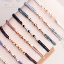 將圖片載入圖庫檢視器 Czech glass beads Hand strap with Japanese glass beads and Pattern gold beads &lt;16 colors&gt;

