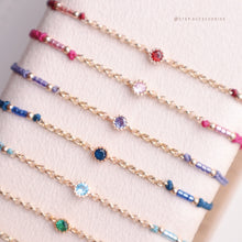 將圖片載入圖庫檢視器 Zircon Hand strap with Gold Chain and Japanese glass beads &lt;9 colors&gt;
