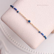 將圖片載入圖庫檢視器 Zircon Hand strap with Gold Chain and Japanese glass beads &lt;9 colors&gt;
