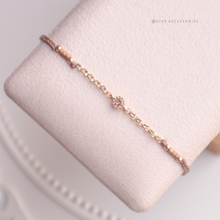 將圖片載入圖庫檢視器 Zircon Hand strap with Gold Chain and Japanese glass beads &lt;9 colors&gt;

