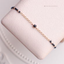 將圖片載入圖庫檢視器 Zircon Hand strap with Gold Chain and Japanese glass beads &lt;9 colors&gt;
