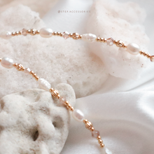 將圖片載入圖庫檢視器 Shell Pendants Freshwater pearls Choker with Swarovski
