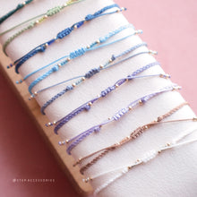 將圖片載入圖庫檢視器 Zircon Heart hand strap with Natural stone and glass pearls &lt;12 colors&gt;
