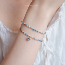將圖片載入圖庫檢視器 Zircon Heart hand strap with Natural stone and glass pearls &lt;12 colors&gt;
