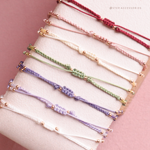 將圖片載入圖庫檢視器 Small Zircon heart Hand strap with Natural stone and Swarovski &lt;7 colors&gt;
