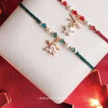 將圖片載入圖庫檢視器 Christmas hand strap with Zircon Ribbon /Star&lt;2 styles&gt;
