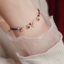將圖片載入圖庫檢視器 Christmas hand strap with Zircon string lights /Candy cane&lt;2 styles&gt;
