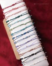 將圖片載入圖庫檢視器 ~*閃閃銅錢招財手繩~*New Year Coin Hand strap with Swarovski and Japanese glass beads<15 colors>
