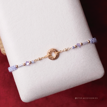 將圖片載入圖庫檢視器 ~*閃閃銅錢招財手繩~*New Year Coin Hand strap with Swarovski and Japanese glass beads<15 colors>
