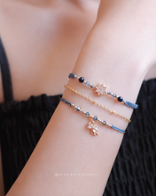 將圖片載入圖庫檢視器 *Bear&amp;Star紫金砂* Gray blue Handstrap set with Swarovski
