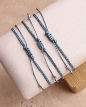 將圖片載入圖庫檢視器 ✴︎♦︎海藍寶♦︎✴︎Rhombus Star Dusty Blue Handstrap set with Natural stone and Swarovski
