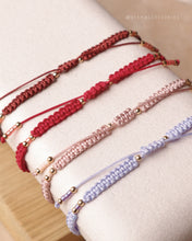 將圖片載入圖庫檢視器 Natural stone peace buckle hand strap with glass beads <red/pink/purple>
