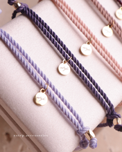 將圖片載入圖庫檢視器 Natural stone thick twisted rope Hand strap with Swarovski and glass beads <red,dusty,pink,purple>
