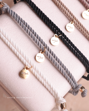 將圖片載入圖庫檢視器 Natural stone thick twisted rope Hand strap with Swarovski and glass beads <brown,khaki,yellow.black.gray,white>
