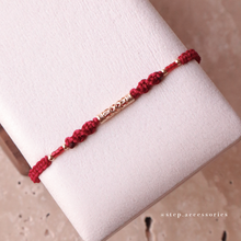 將圖片載入圖庫檢視器 Carving beads Hand strap with Japanese glass beads <red. tulip. pink. dusty. purple>

