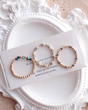 將圖片載入圖庫檢視器 Glass beads/ Swarovski Ring set with Japanese glass beads <pink, black>
