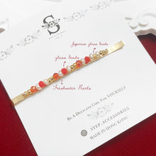 將圖片載入圖庫檢視器 ꕥ Lunar New Year Collection ꕥ Japanese glass beads Hair Clips with Swarovski/ Glass beads
